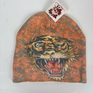 NWT Love Kills Slowly Tiger Ribbed Beanie / Skull Cap
